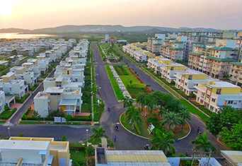 Aerial view residendial zone MWC Chennai